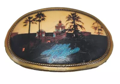 Vintage Eagles Hotel California Belt Buckle 1977 Pacifica Rock Band Music NICE ! • $77.95