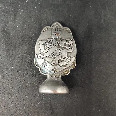 Vintage 1940's Pewter Armorial Lion Passant Open Hand  Wax Seal SCA Re-enactment • $65