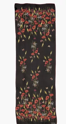 Valentino Silk Scarf Wrap Poppy Sold Out New • £166