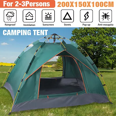 2-4 Man Automatic Instant Open Camping Tent  Waterproof Windproof Outdoor W/ Bag • £19.99