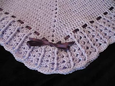 NEW Handmade Crochet Baby Blanket Afghan (Lt. Lilac) • $34