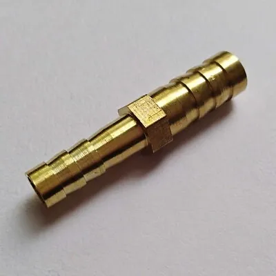 Barb Reducer 5/16 Hose ID To 1/4” Fitting Fuel Water Boat Air Splicer Brass M647 • $7.50