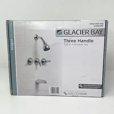 Glacier Bay Aragon 3-Handle 1-Spray Tub And Shower Faucet In Chrome • $49.99