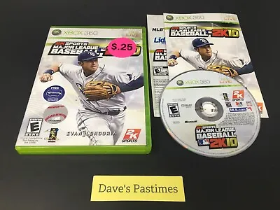 Major League Baseball 2K10 (Microsoft Xbox 360 2010) Complete W/Manual V1 • $5.58