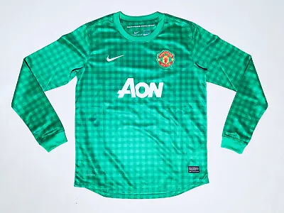 Manchester United Childrens XL BNWT Home Goalkeeper Shirt 2012 - 2013 Nike • $62.26