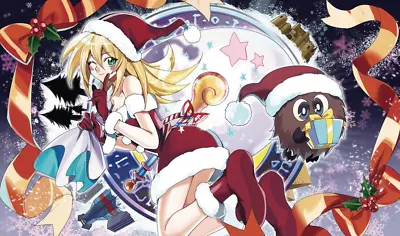 YuGiOh Duel Playmat Dark Magician Girl Santa Suit TCG CCG Trading Card Game Mat • $22.94