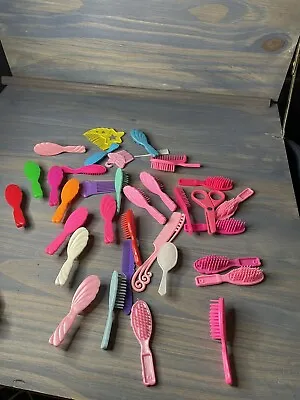 HUGE LOT Plastic Doll Combs X5 Hair Brushes X27 & Scissors MIX LOT • $15