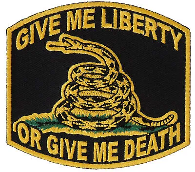 Give Me Liberty Or Give Me Death Patch - 3.5x3.25 Inch - P2858 • $5.99