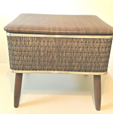 Vintage Burlington Sewing Box/Stool/Ottoman/Brown~cir1975 Local Pickup Available • $65