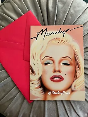 MARILYN MONROE 1980s ART GREETINGS CARD Pop  Art Beechwood Brand New Deadstock • $4.42