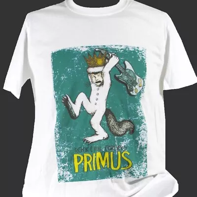 Vtg Primus Rock And Roll Forever Cotton White T Shirt Unisex S-5XL J799 • $18.09