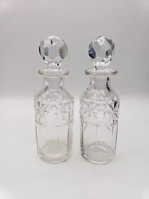 Antique Hand Cut Crystal Condiment Set • $48