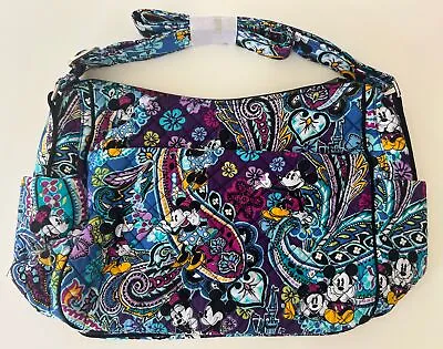 Vera Bradley Disney Large On-the-Go Crossbody-Mickey's Paisley Celebration $115 • $71.99