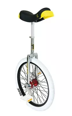 Unicycle QU-AX Professional 20-Inch ISIS Chrome Alloy Rim Tires White • £156.61