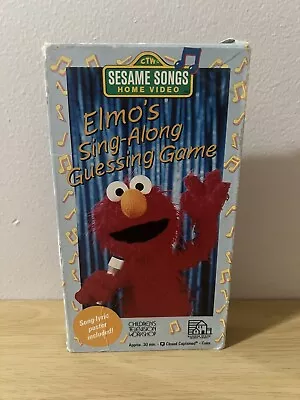 Elmos Sing Along Guessing Game (VHS Tape 1991) Sesame Street Songs Henson • $9.99