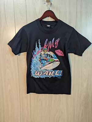 Vintage Grafix  Suck My Wake Water Ski Hypercolor Single Stitch Shirt Small • $49.95