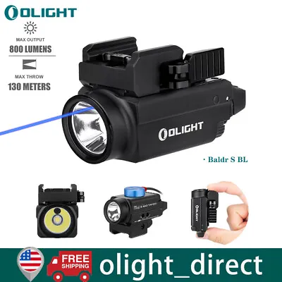 Olight Baldr S Tactical Pistol Light 800 Lumens Blue Laser Rechargeable Glock US • $129.95