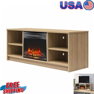 55  Fireplace TV Stand Entertainment Centers Media Console Table Storage Shelves • $147