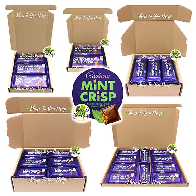 IRISH CADBURY CHOCOLATE MINT CRISP BAR 54g GIFT BOX Birthday Present Hamper☘️🍫 • £8.95