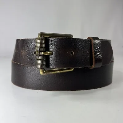 Brown Genuine Leather Work Belt - Men's Size 40 • $12.60