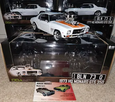 1:24 DDA Holden HQ GTS Monaro Coupe White /Orange Blown Street Machine Exclusive • $79.95