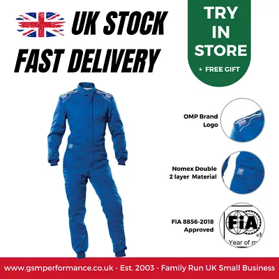 OMP Sport Race Suit FIA 8856-2018 Approved 2 Layer Nomex Track Race Suit • $359.13