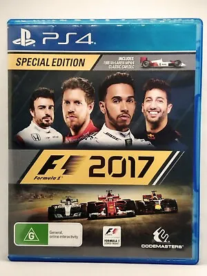 F1 2017 (Sony Playstation 4 2016 Codemasters) - Includes Manual • $27.95