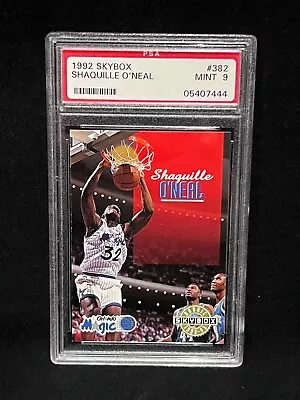 Shaquille O'neal Magic Lakers 1992 Skybox Rookie Card #382 Graded Mint Psa 9 • $20.97