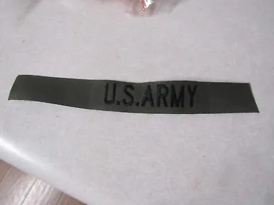 Military Patch Sew On Name Tape Tag Od Green Bdu Uniform Us Army Vietnam Era  • $2.29