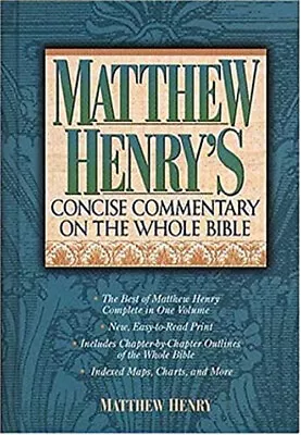 Matthew Henry's Commentary On The Whole Bible : Super Value Editi • $9.49