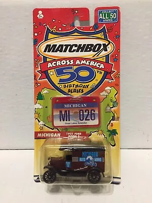 Matchbox 50th Birthday Series Michigan State 1921 Ford Model T Truck • $10.99