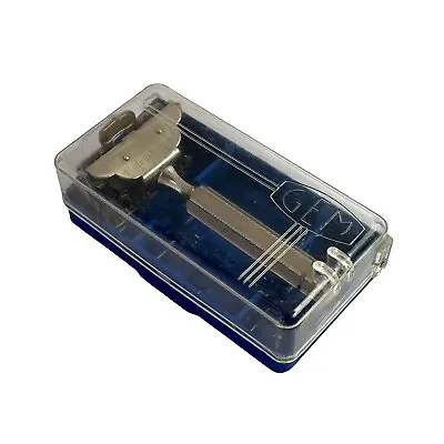 Vintage GEM 1912 Safety Razor 1950s England Plastic Case • $49.95