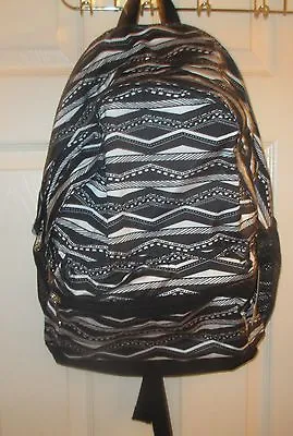 Victoria Secret~Ltd Edition~Full Size Campus Backpack~Black White Aztec~NWT • $49.30