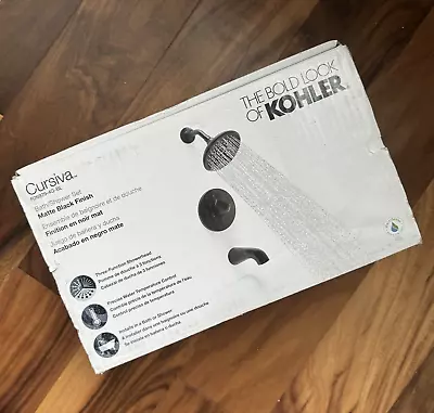 KOHLER Cursiva Matte Black Single-Handle 3-Spray Tub And Shower Faucet 1.75 GPM • $25