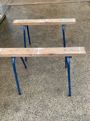 $50 • Buy Folding Metal Leg Saw Horse X 2