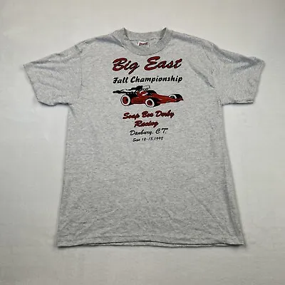 VINTAGE Soap Box Derby Shirt Adult Medium Gray Danbury Connecticut 1998 Men • $24.88