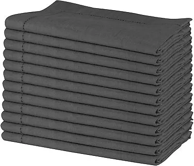 £19.99 • Buy Pure Linen Napkin 100% European Flax Napkin Set Of 12 Cloth Napkins Christmas