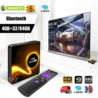 £45.79 • Buy 2022 6K 5G WIFI 128GB Android 11.0 Smart TV Box Quad Core HD Media Stream Player