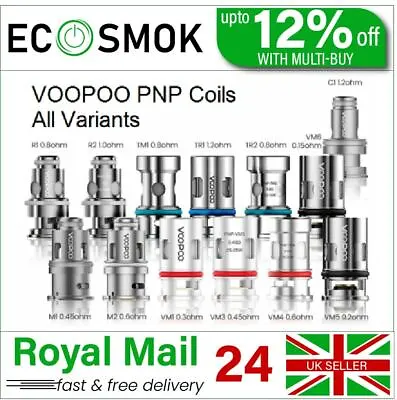 £8.94 • Buy VooPoo PnP Coils VM1 VM3 VM4 VM5 VM6 TM1 TM2 R1 R2 Prebuilt Wire RBA OFFER PRICE