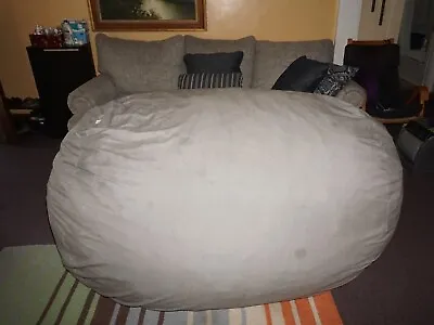 $120 • Buy Big Joe Fuf XXL Foam Filled Bean Bag Chair With Removable Cover 6 Feet Giant