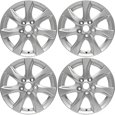 New Set Of 4 16  X 6.5  Silver Alloy Replacement Wheel Rim For 2010 2011 Mazda 3 • $599.99