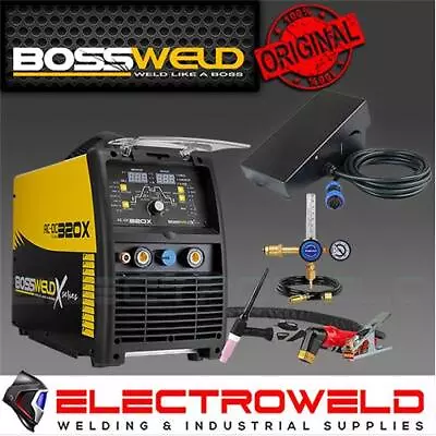 BOSSWELD TIG 320X ACDC Welder + Foot Control / Pedal + Torch 320 AC/DC 692345 • $3429.95