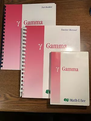 Gamma Instruction Manual DVD And Test Booklet : Math-U-See • $38