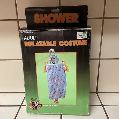 Vtg Shower Inflatable Costume In Box Adult Halloween Costume 1989 Ben Cooper • $24.99