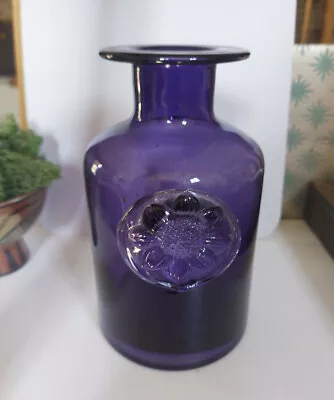 £30 • Buy Dartington  Amethyst Anemone Flower Bottle Vase 20cm High