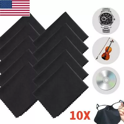 10Pack Microfiber Cleaning Cloth For Camera Lens Glasses TV Phone LCD Screen US • $2.89