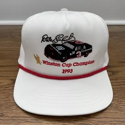 VTG Dale Earnhardt #3 Snapback Hat 1993 NASCAR Winston Cup Champion Rope White • $29.99