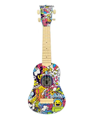 £15.99 • Buy 21'' Graffiti Guitar Children Kids Acoustic Musical Instrument Gift Child Toy