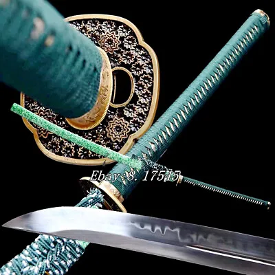 Long Handle Nodachi Sword Japanese Samurai Katana Clay Tempered T10 Steel Sharp • $245