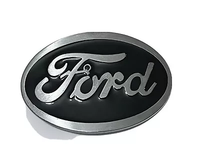 Ford Belt Buckle  Black  Enamel Fill Pewter Finish • $16.99